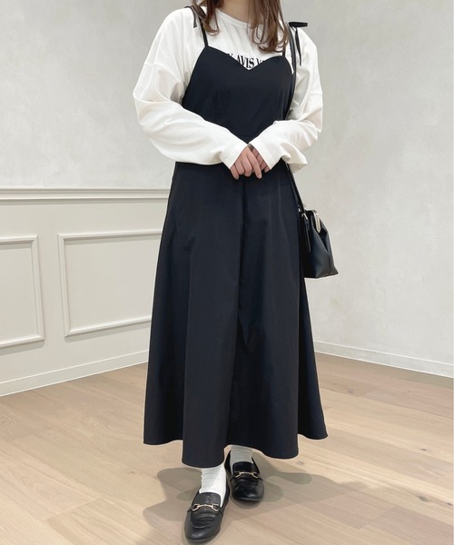 apres jour(アプレジュール)の「ロングキャミワンピース【ZOZOTOWN限定アイテム】(ワンピース・レディース・アイボリー/ブラック/ライトピンク/ベージュ・フリー/X-LARGE)」の17枚目の写真