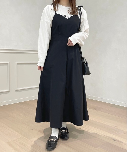 apres jour(アプレジュール)の「ロングキャミワンピース【ZOZOTOWN限定アイテム】(ワンピース・レディース・アイボリー/ブラック/ライトピンク/ベージュ・フリー/X-LARGE)」の18枚目の写真