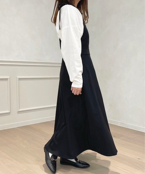 apres jour(アプレジュール)の「ロングキャミワンピース【ZOZOTOWN限定アイテム】(ワンピース・レディース・アイボリー/ブラック/ライトピンク/ベージュ・フリー/X-LARGE)」の21枚目の写真