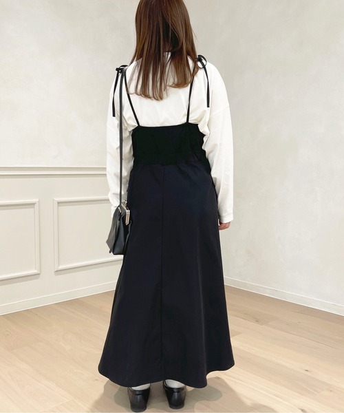 apres jour(アプレジュール)の「ロングキャミワンピース【ZOZOTOWN限定アイテム】(ワンピース・レディース・アイボリー/ブラック/ライトピンク/ベージュ・フリー/X-LARGE)」の22枚目の写真