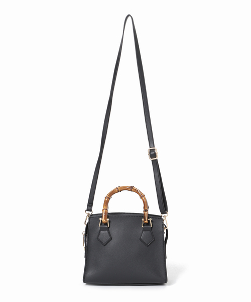 Simplicite(サンプリシテ)の「バンブーハンドルバッグ(ハンドバッグ・レディース・ホワイト/ブラック/グリーン・FREE)」の19枚目の写真