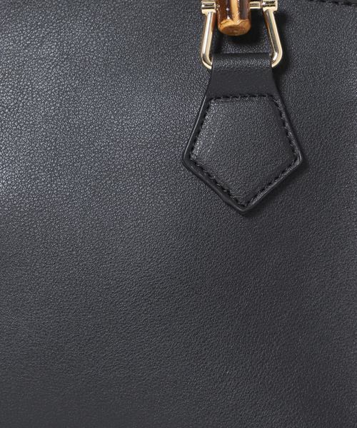 Simplicite(サンプリシテ)の「バンブーハンドルバッグ(ハンドバッグ・レディース・ホワイト/ブラック/グリーン・FREE)」の21枚目の写真