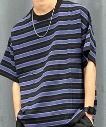 BACK NUMBER | 【BACK NUMBER】ビッグシルエットマルチボーダーＴシャツ(Tシャツ/カットソー)