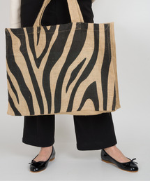 【Maison Bengal/メゾンベンガル】ゼブラプリント　トートバッグ