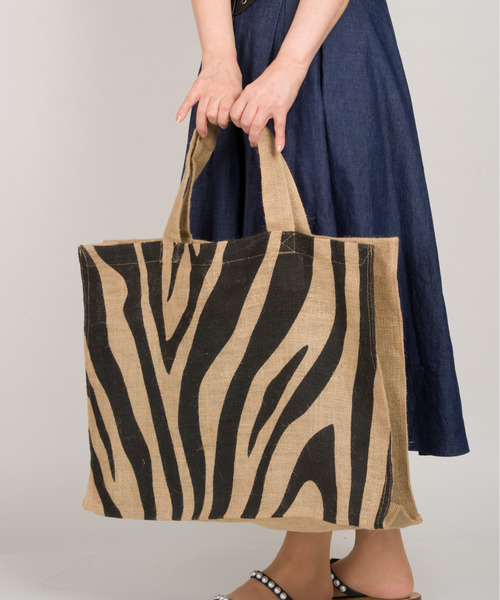 MAISON BENGAL(マイソンベンガル)の「【Maison Bengal/メゾンベンガル】ゼブラプリント トートバッグ(トートバッグ・レディース・ゼブラ/アニマル・FREE)」の8枚目の写真