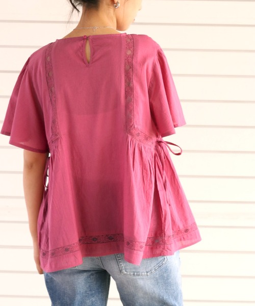 cepo(セポ)の「サイドリボンレースフレアブラウス(シャツ/ブラウス・レディース・ブラック/オフホワイト/パープル・M)」の16枚目の写真