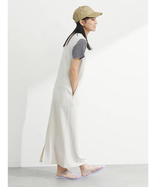 Green Parks(グリーンパークス)の「マルチボーダーランダムリブTシャツ(Tシャツ/カットソー・レディース・ネイビー/ブラウン/グリーン・FREE)」の21枚目の写真