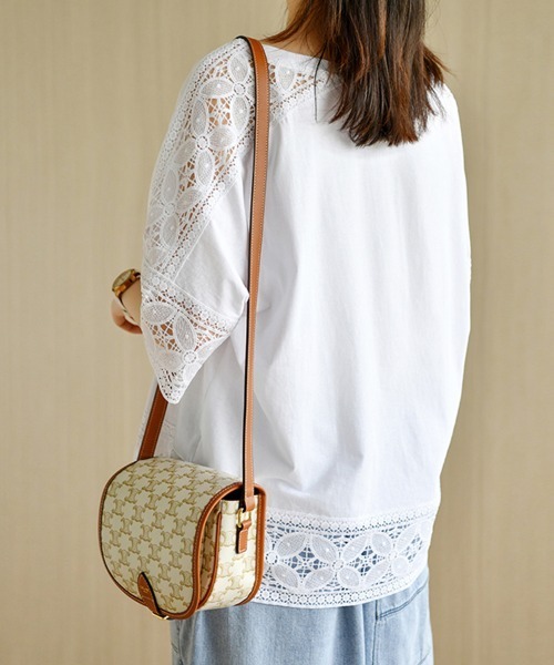 Doux Belle(ドゥーベル)の「ポイントシースルートップス(Tシャツ/カットソー・レディース・ホワイト/ブラック/ダークブラウン/ベージュ・FREE)」の12枚目の写真