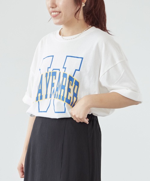 CRAFT STANDARD BOUTIQUE（クラフトスタンダードブティック）の「ロゴプリントTEE　＊（Tシャツ/カットソー・レディース・N/G/J/E/I/L/F/M/K/O/H/D/P/Q/C/B/S/R/V/U/T/A/X/W・M/S/L）」の8枚目の写真