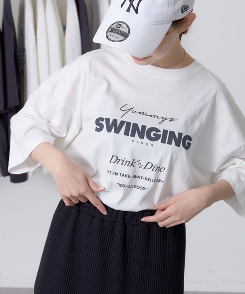 CRAFT STANDARD BOUTIQUE（クラフトスタンダードブティック）の「ロゴプリントTEE　＊（Tシャツ/カットソー・レディース・N/G/J/E/I/L/F/M/K/O/H/D/P/Q/C/B/S/R/V/U/T/A/X/W・M/S/L）」の14枚目の写真