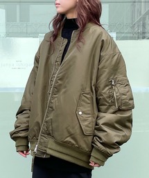 MA-1 オーバーサイズ 中綿ビッグシルエット ジャケット/ブルゾン（ユニセックス）MA-1 TYPE INNER COTTON BIC JACKET
