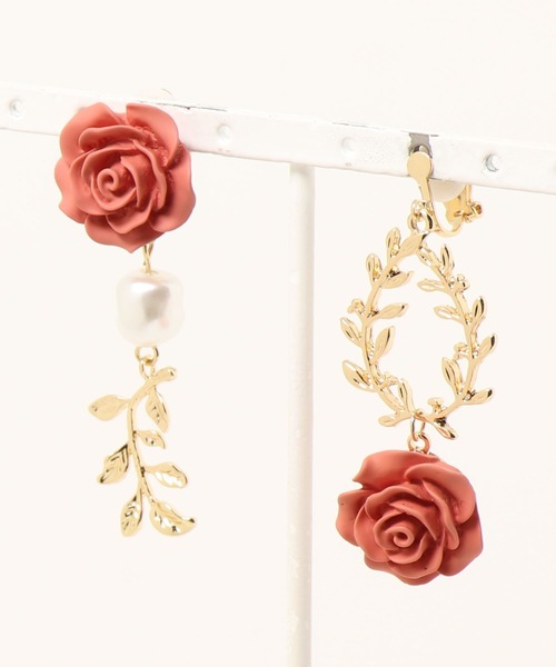 apres jour（アプレジュール）の「【apres jour×ARIAZ】ローズイヤリング（イヤリング・レディース・ホワイト/レッド・FREE）」の6枚目の写真