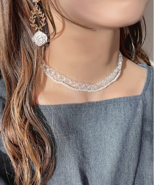 apres jour（アプレジュール）の「【apres jour×ARIAZ】ローズイヤリング（イヤリング・レディース・ホワイト/レッド・FREE）」の3枚目の写真