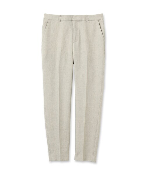 UNTITLED（アンタイトル）の「◆【清涼感／通勤】リネン調 テーパードパンツ（その他パンツ・レディース・ライトベージュ/ブラック・02/04/46/50/01/44/42/00/48/03）」の3枚目の写真