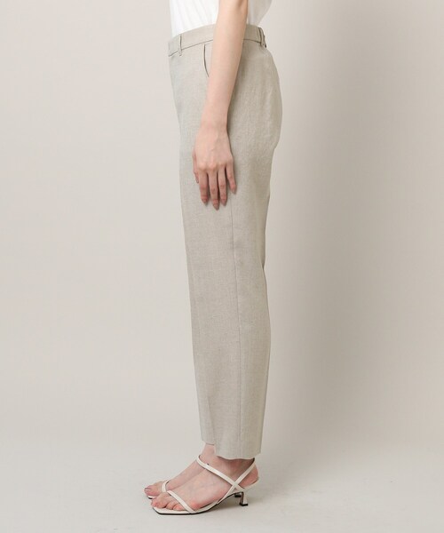 UNTITLED（アンタイトル）の「◆【清涼感／通勤】リネン調 テーパードパンツ（その他パンツ・レディース・ライトベージュ/ブラック・02/04/46/50/01/44/42/00/48/03）」の5枚目の写真