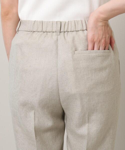 UNTITLED（アンタイトル）の「◆【清涼感／通勤】リネン調 テーパードパンツ（その他パンツ・レディース・ライトベージュ/ブラック・02/04/46/50/01/44/42/00/48/03）」の9枚目の写真