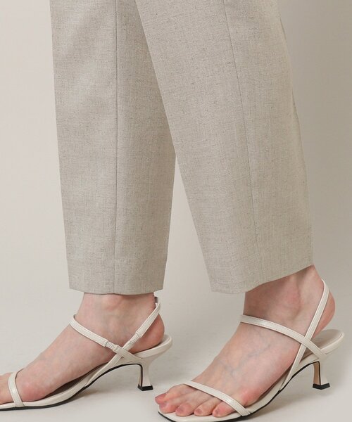 UNTITLED（アンタイトル）の「◆【清涼感／通勤】リネン調 テーパードパンツ（その他パンツ・レディース・ライトベージュ/ブラック・02/04/46/50/01/44/42/00/48/03）」の10枚目の写真