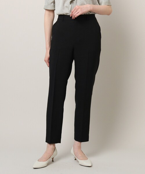 UNTITLED（アンタイトル）の「◆【清涼感／通勤】リネン調 テーパードパンツ（その他パンツ・レディース・ライトベージュ/ブラック・02/04/46/50/01/44/42/00/48/03）」の13枚目の写真