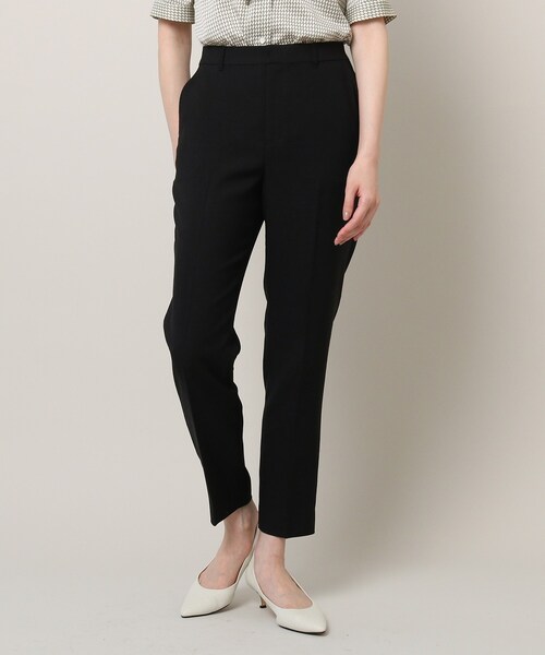 UNTITLED（アンタイトル）の「◆【清涼感／通勤】リネン調 テーパードパンツ（その他パンツ・レディース・ライトベージュ/ブラック・02/04/46/50/01/44/42/00/48/03）」の14枚目の写真