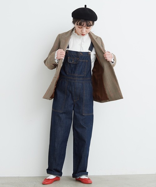 CHILD WOMAN（チャイルドウーマン）の「ガリサージ W釦ジャケット（テーラードジャケット・レディース・ダークブラウン/レッド・FREE）」の9枚目の写真