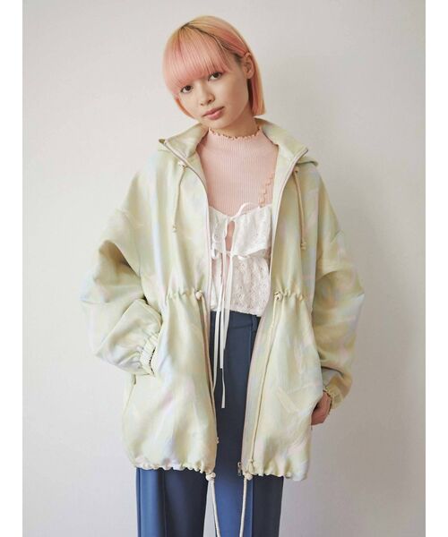 merry jenny（メリージェニー）の「レースニットソービスチェ（キャミソール・レディース・ブラウン/ブラック/オフホワイト・FREE）」の8枚目の写真