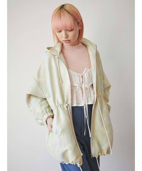 merry jenny（メリージェニー）の「レースニットソービスチェ（キャミソール・レディース・ブラウン/ブラック/オフホワイト・FREE）」の9枚目の写真