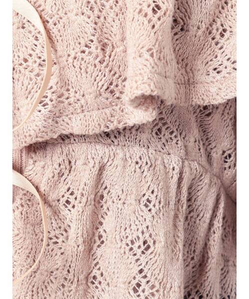 merry jenny（メリージェニー）の「レースニットソービスチェ（キャミソール・レディース・ブラウン/ブラック/オフホワイト・FREE）」の22枚目の写真