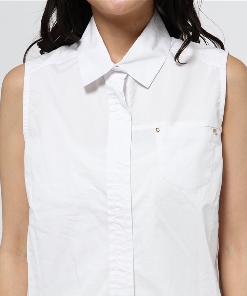 OUTLET（アウトレット）の「【robbem】Militaryシャツワンピ（シャツワンピース・レディース・ネイビー/ホワイト・40/38）」の6枚目の写真