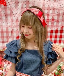 axes femme | ギンガムリボンカチューシャ(カチューシャ)