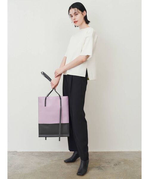 ELENDEEK（エレンディーク）の「ストレートワイドパンツ（その他パンツ・レディース・アイボリー/ブラック/グリーン・01/02）」の8枚目の写真