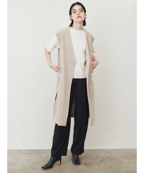 ELENDEEK（エレンディーク）の「ストレートワイドパンツ（その他パンツ・レディース・アイボリー/ブラック/グリーン・01/02）」の11枚目の写真