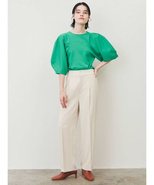 ELENDEEK（エレンディーク）の「ストレートワイドパンツ（その他パンツ・レディース・アイボリー/ブラック/グリーン・01/02）」の17枚目の写真