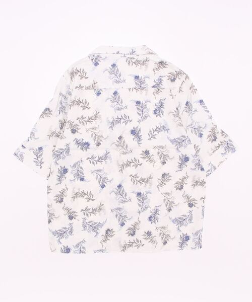 MOUSSY(マウジー)の「FLORAL LINEN BLEND シャツ(シャツ/ブラウス・レディース・グリーン/ブルー・FREE)」の14枚目の写真