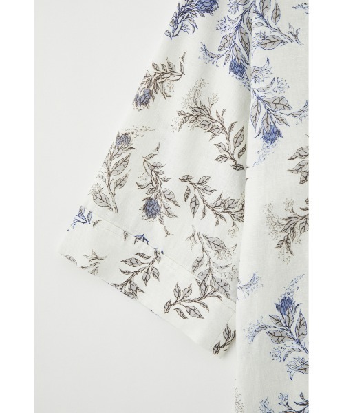 MOUSSY(マウジー)の「FLORAL LINEN BLEND シャツ(シャツ/ブラウス・レディース・グリーン/ブルー・FREE)」の8枚目の写真