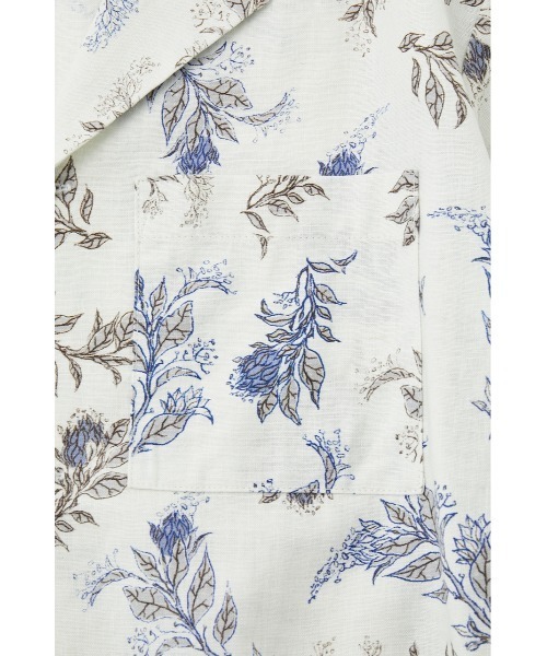 MOUSSY(マウジー)の「FLORAL LINEN BLEND シャツ(シャツ/ブラウス・レディース・グリーン/ブルー・FREE)」の10枚目の写真