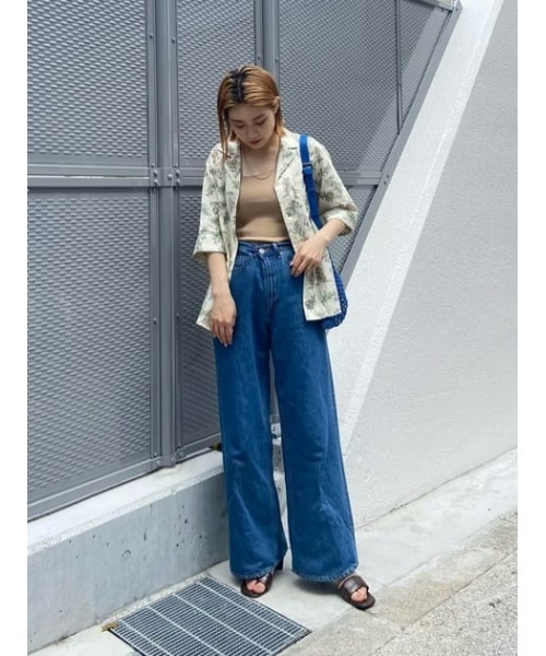 MOUSSY(マウジー)の「FLORAL LINEN BLEND シャツ(シャツ/ブラウス・レディース・グリーン/ブルー・FREE)」の17枚目の写真