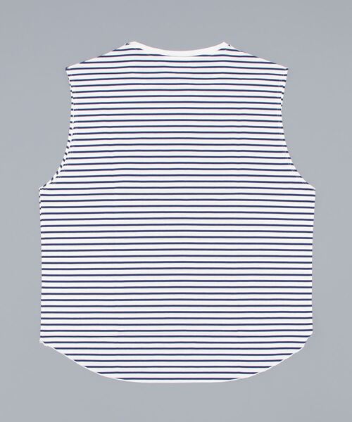 BEARDSLEY（ビアズリー）の「《FRIPIER・ユニセックス》ノースリボーダーTシャツ（Tシャツ/カットソー・レディース・ブルー/グリーン・FREE）」の16枚目の写真