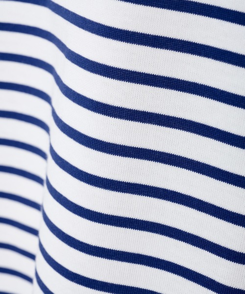 BEARDSLEY（ビアズリー）の「《FRIPIER・ユニセックス》ノースリボーダーTシャツ（Tシャツ/カットソー・レディース・ブルー/グリーン・FREE）」の4枚目の写真