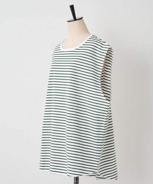 BEARDSLEY（ビアズリー）の「《FRIPIER・ユニセックス》ノースリボーダーTシャツ（Tシャツ/カットソー・レディース・ブルー/グリーン・FREE）」の8枚目の写真