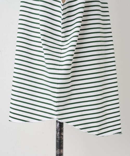 BEARDSLEY（ビアズリー）の「《FRIPIER・ユニセックス》ノースリボーダーTシャツ（Tシャツ/カットソー・レディース・ブルー/グリーン・FREE）」の10枚目の写真