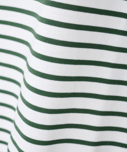 BEARDSLEY（ビアズリー）の「《FRIPIER・ユニセックス》ノースリボーダーTシャツ（Tシャツ/カットソー・レディース・ブルー/グリーン・FREE）」の6枚目の写真