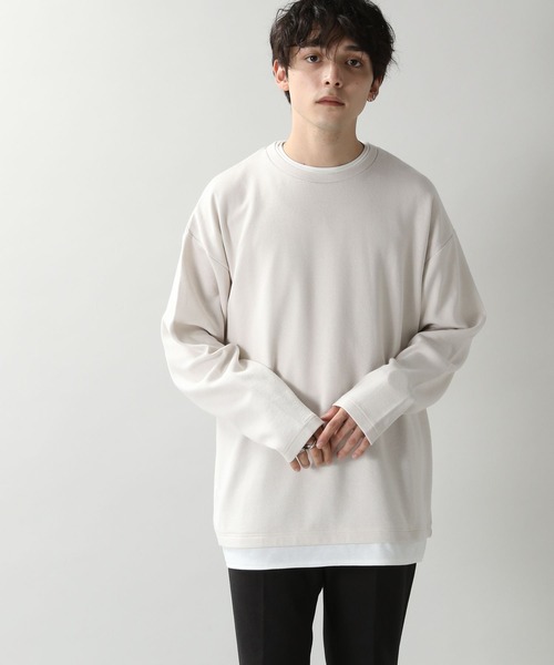 RAGEBLUE(レイジブルー)の「フェイクレイヤードロンT(Tシャツ/カットソー・メンズ・ホワイト/ブラック/ベージュ/ブルー・MEDIUM/LARGE)」の20枚目の写真