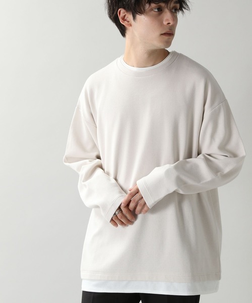 RAGEBLUE(レイジブルー)の「フェイクレイヤードロンT(Tシャツ/カットソー・メンズ・ホワイト/ブラック/ベージュ/ブルー・MEDIUM/LARGE)」の5枚目の写真