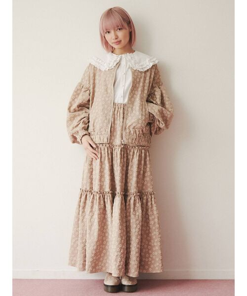 merry jenny（メリージェニー）の「おはなジャガードレースアップブーツ（ブーツ・レディース・ブラック/ベージュ・MEDIUM/LARGE）」の20枚目の写真