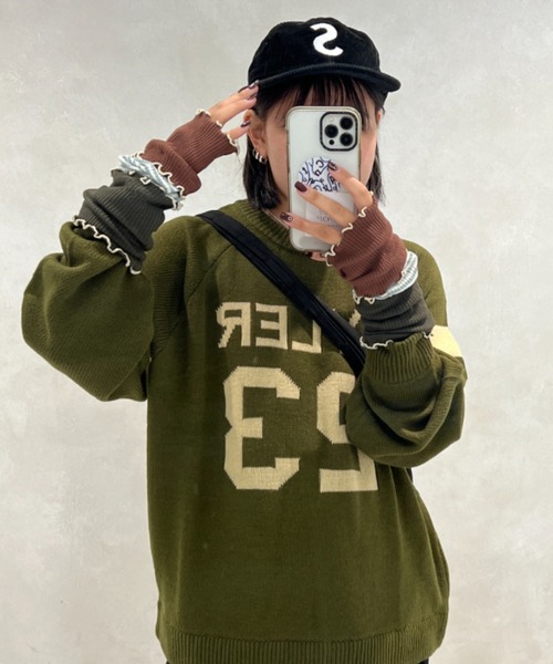 kutir(クティール)の「【SETUP可】メローアームウォーマー(アームカバー・レディース・ホワイト/ブラック/ネイビー/カーキ・FREE)」の3枚目の写真