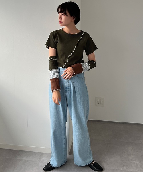 kutir(クティール)の「【SETUP可】メローアームウォーマー(アームカバー・レディース・ホワイト/ブラック/ネイビー/カーキ・FREE)」の19枚目の写真