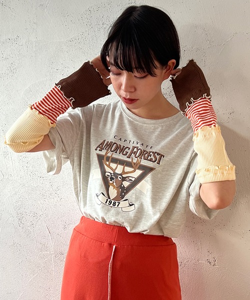 kutir(クティール)の「【SETUP可】メローアームウォーマー(アームカバー・レディース・ホワイト/ブラック/ネイビー/カーキ・FREE)」の6枚目の写真