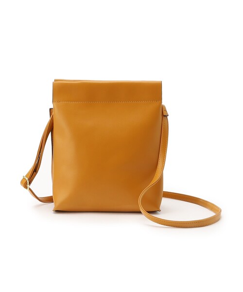 SHOO・LA・RUE（シューラルー）の「◆1枚革風3層ショルダーバッグ（ショルダーバッグ・レディース・ブラック/グレー/イエロー・00）」の5枚目の写真