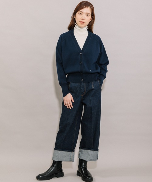 Liyoca(リヨカ)の「【Liyoca】デニムパンツ -手洗い可-(デニムパンツ・レディース・ネイビー・38/36)」の10枚目の写真