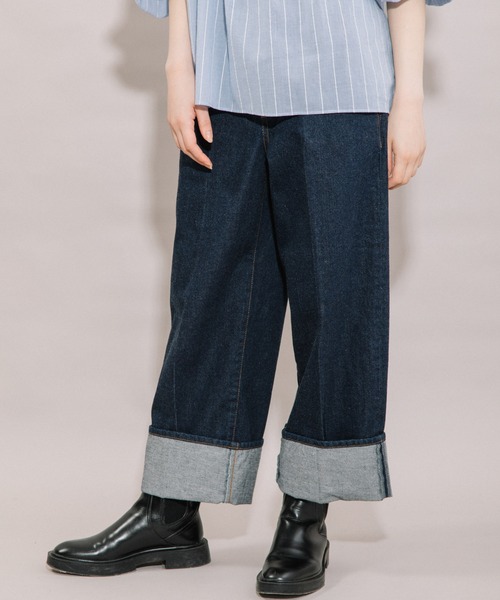 Liyoca(リヨカ)の「【Liyoca】デニムパンツ -手洗い可-(デニムパンツ・レディース・ネイビー・38/36)」の16枚目の写真